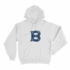 Bresh B Logo Unisex Hoodie White